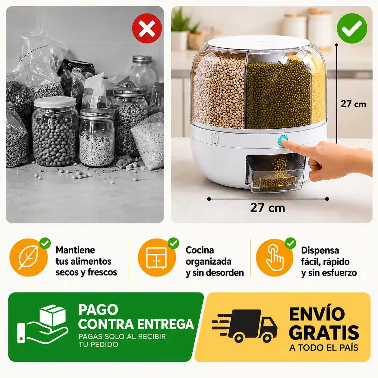 SUPER DISPENSADOR 360° GRADOS DE ROTACIÓN