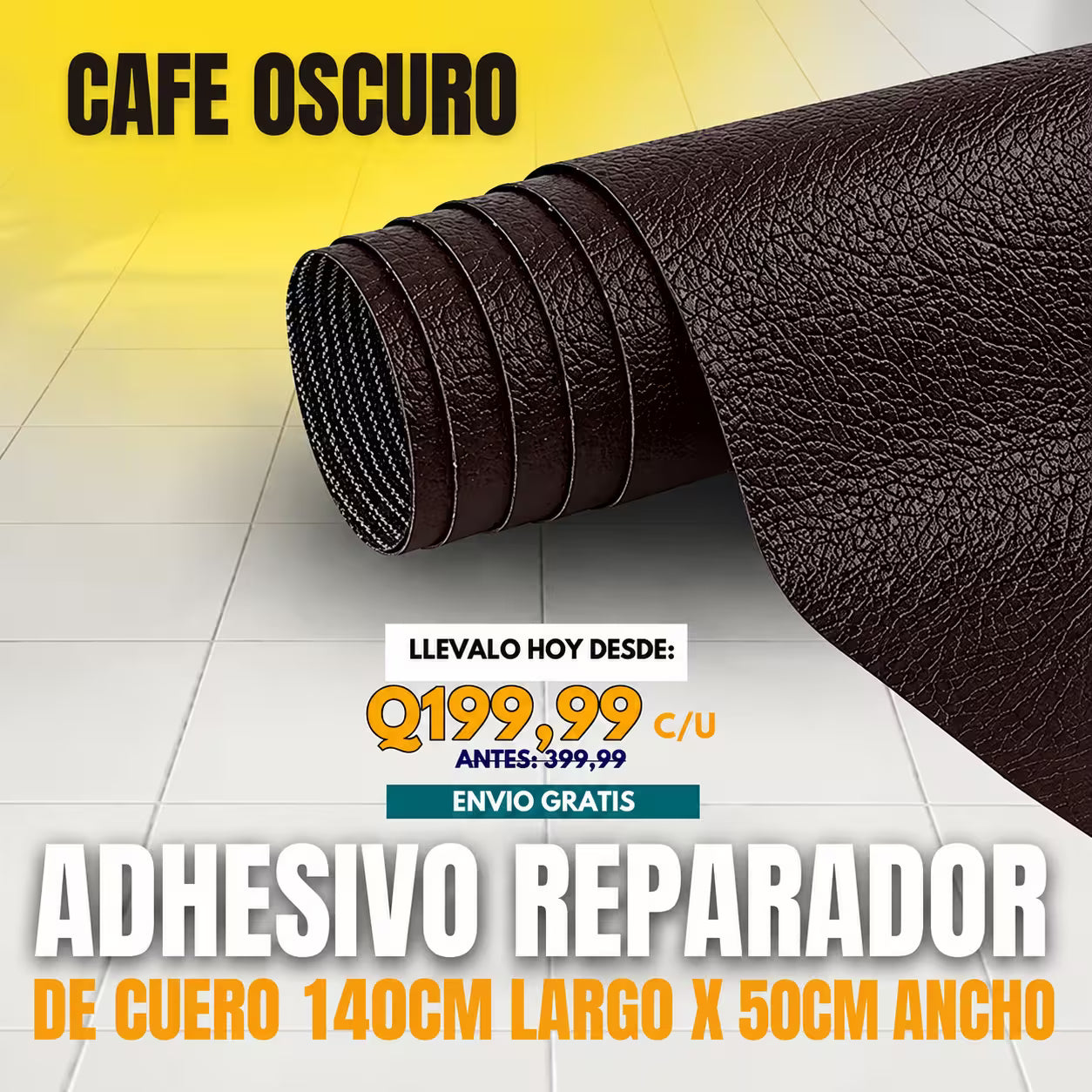 ADHESIVO REPARADOR DE CUERO | 140CM X 50CM