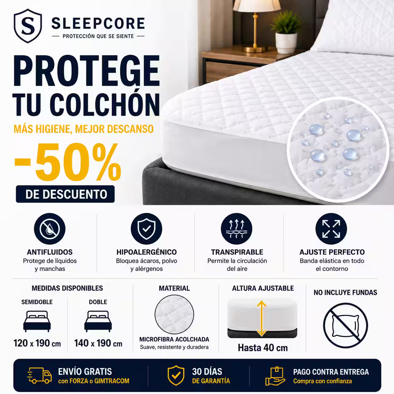 SLEEPCORE — Protección que se siente