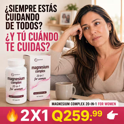 Oferta 2X1 | Magnesio 20 en 1 Para Mujeres