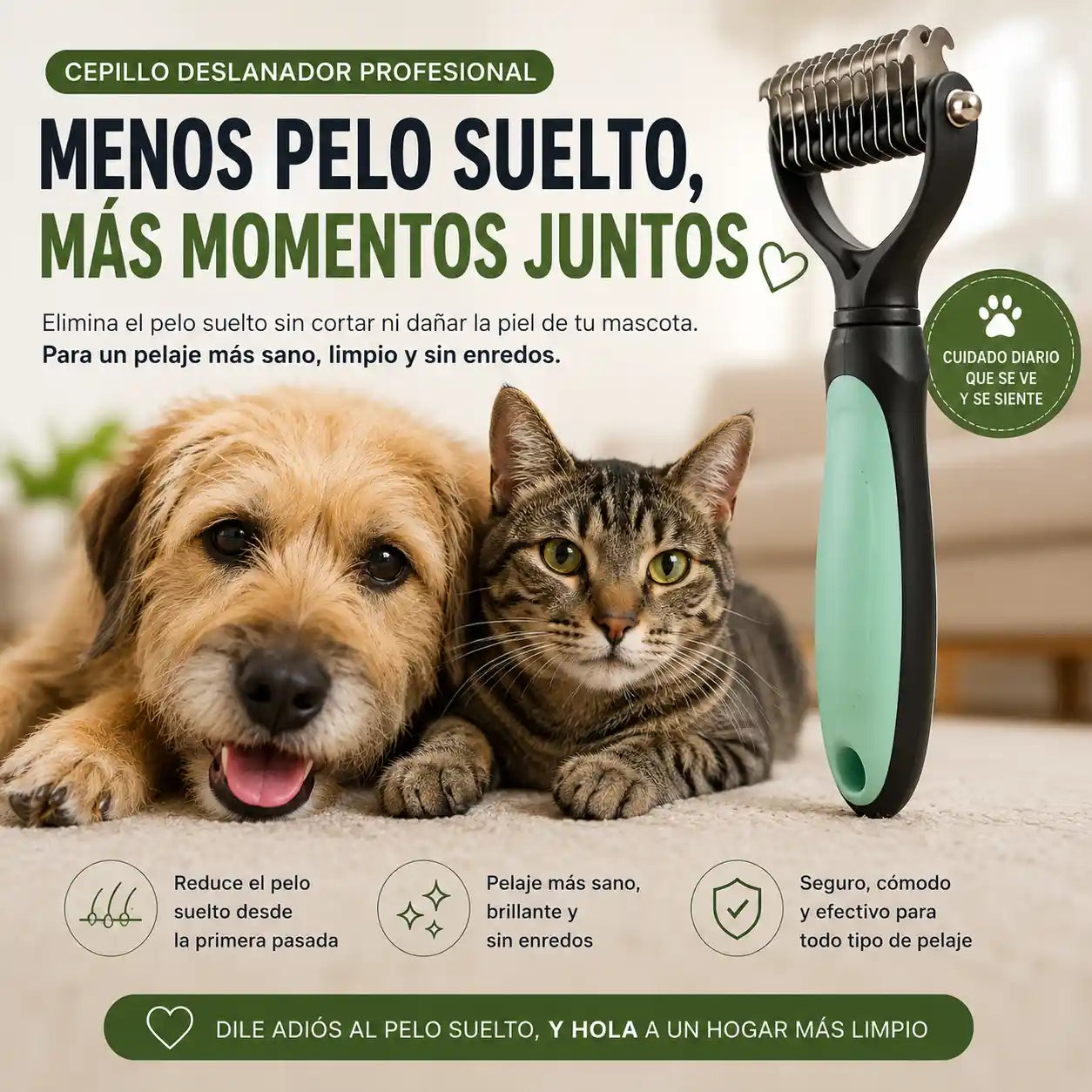 SUPER DESLANADOR PARA ESOS NUDOS IMPOSIBLES 🐾