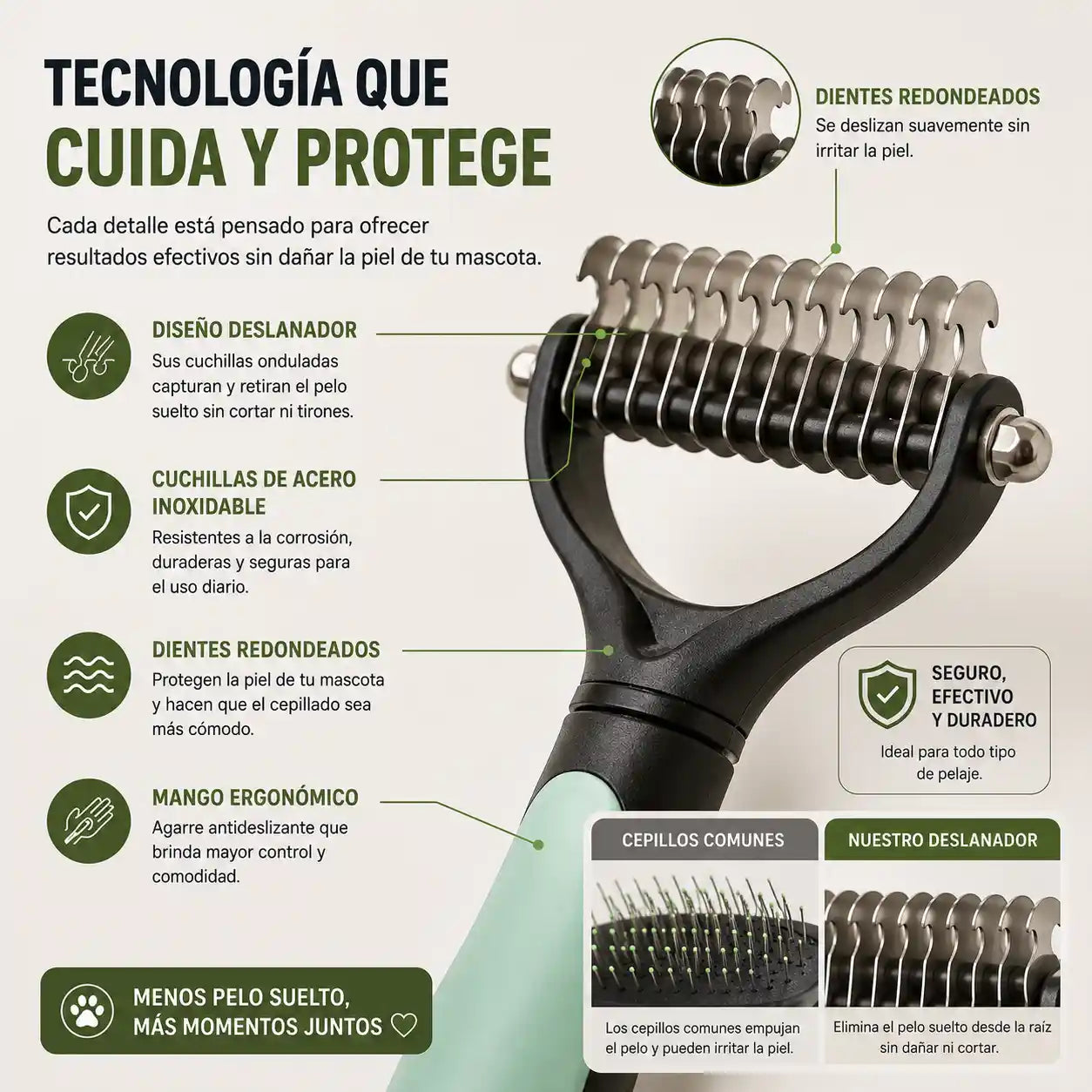 SUPER DESLANADOR PARA ESOS NUDOS IMPOSIBLES 🐾