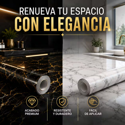 MarmoLux™ Adhesivo estilo marmol 60 cm x 3 m