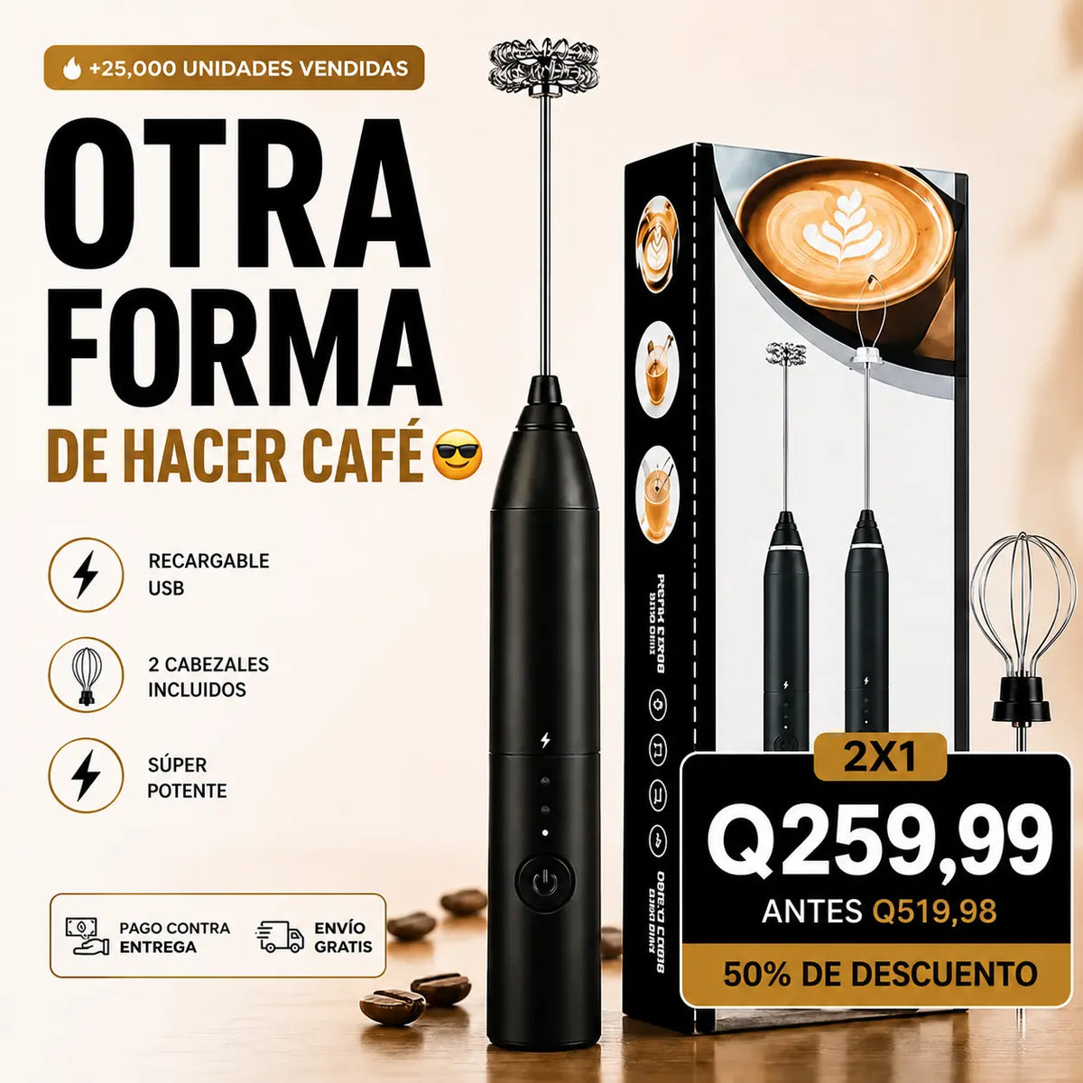 2X1 OFERTA ESPECIAL | ESPUMADOR VIRAL